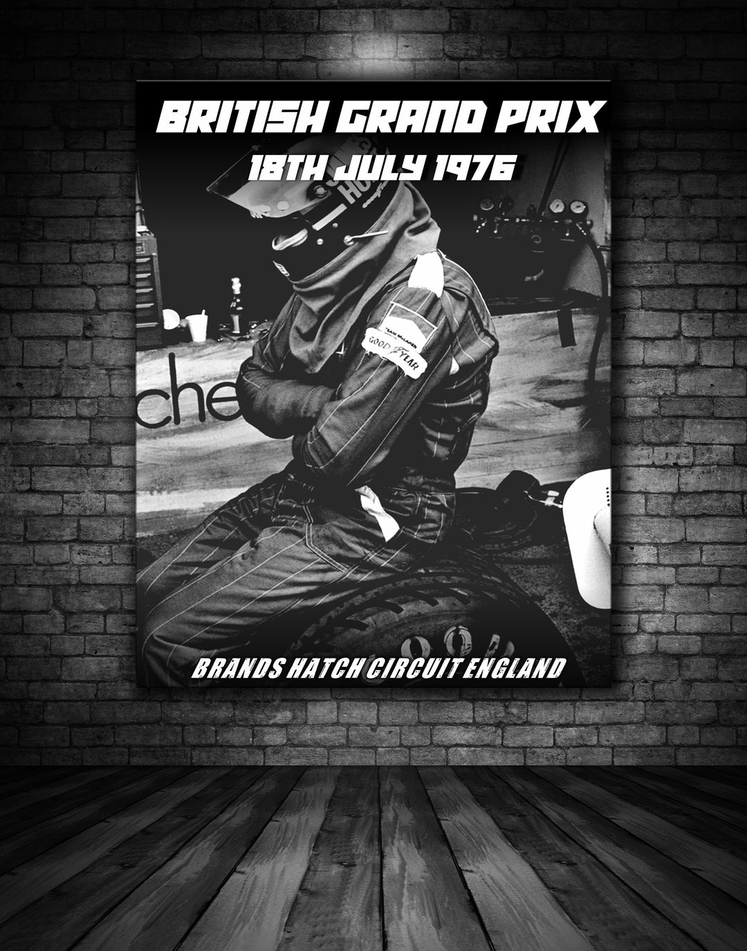 1976 British Grand Prix Vintage Poster