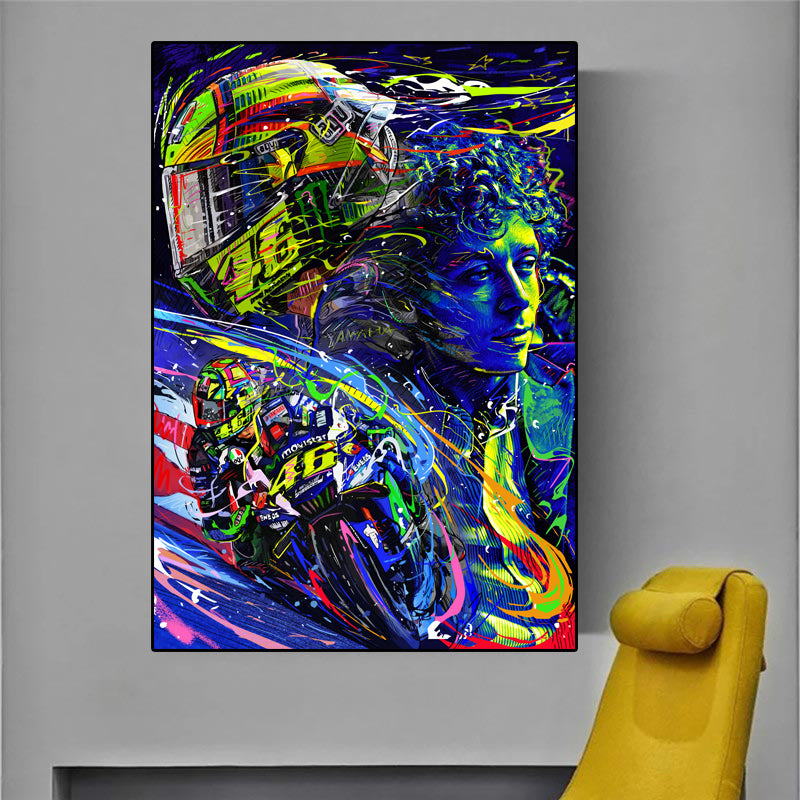 MotoGP World Champion Valentino Rossi Art