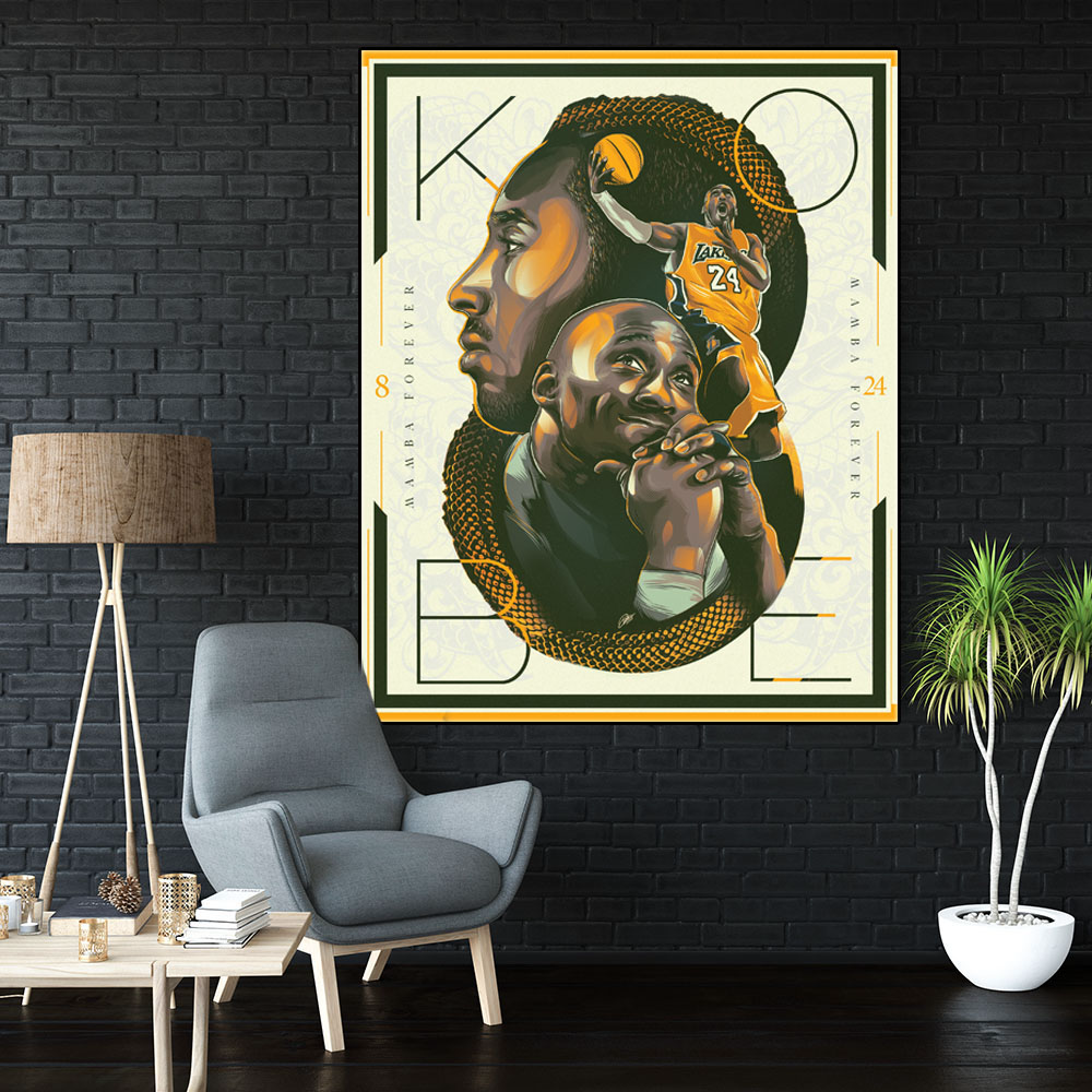 Kobe Bryant Sports wall art painting