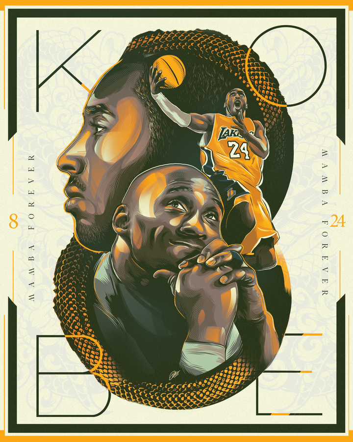 Kobe Bryant Sports wall art painting