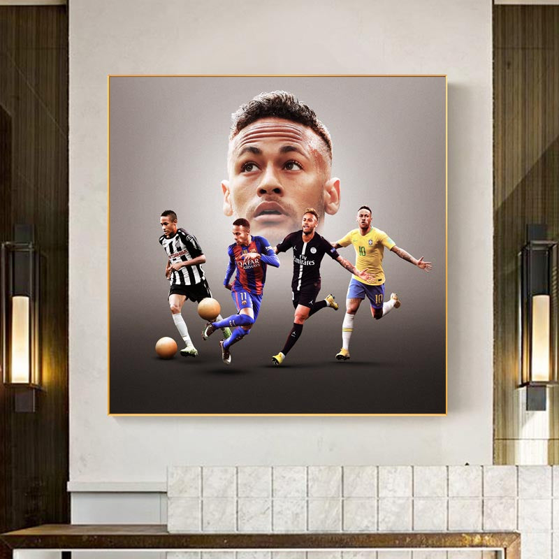 Neymar Soccer Player Canvas Prints