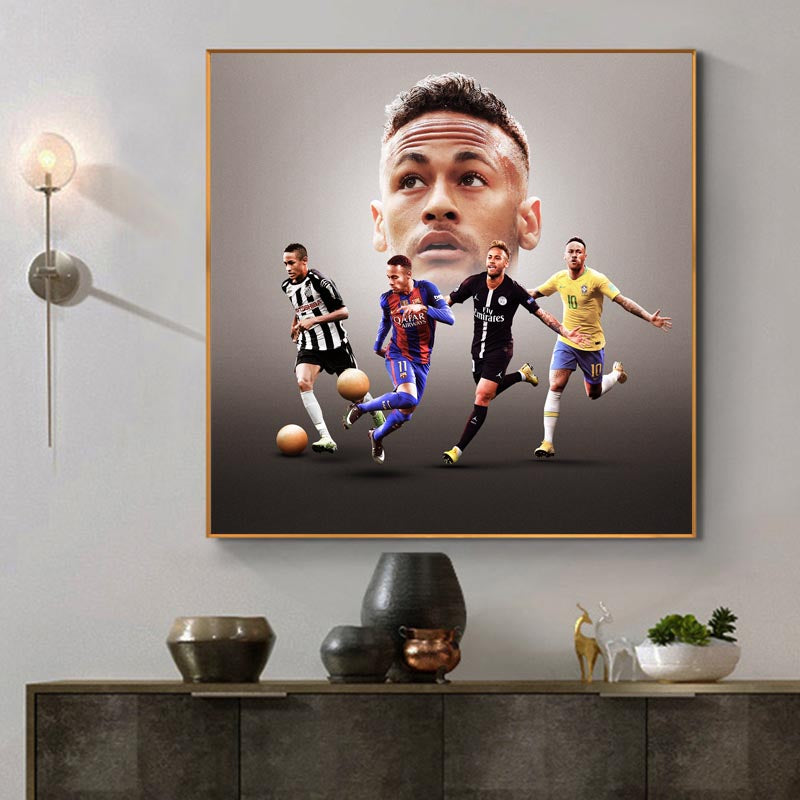 Neymar Soccer Player Canvas Prints