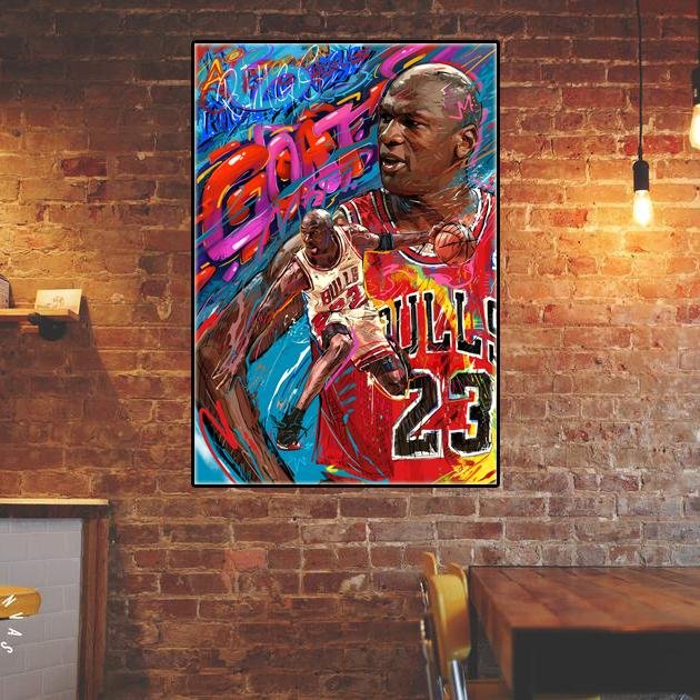 Basketball Art Michael Jordan - kigrumi