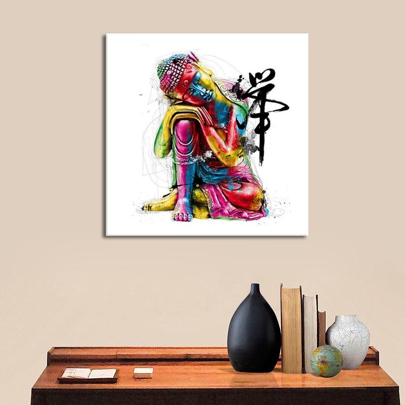 Buddha Canvas Oil Painting Wall Picture - kigrumi