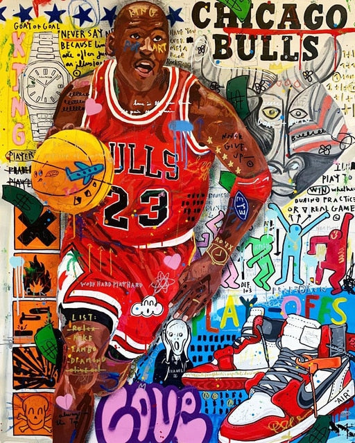 Modern Art Greatest Basketball Player Canvas Paintings