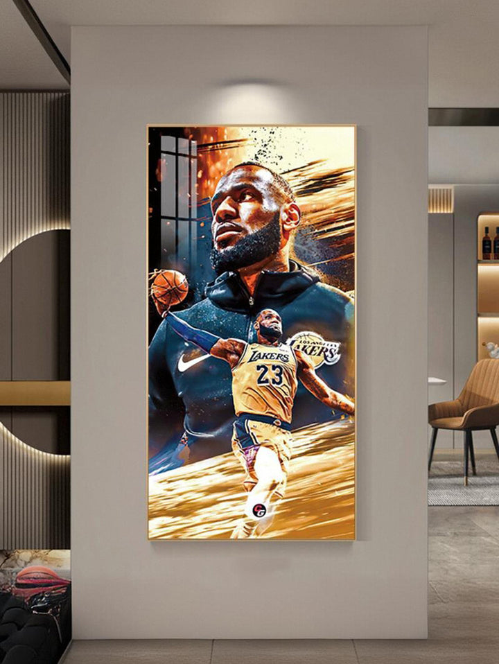 LeBron James Cavaliers Wall Art - Crystal Porcelain Painting