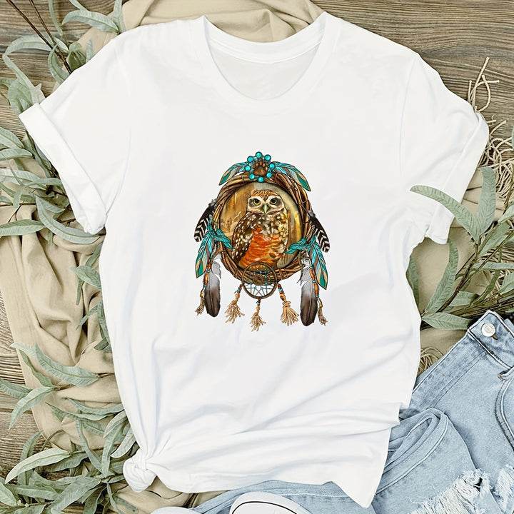 6pcs/pack, Owl Patterns Flowers Maple Leaves,feathers, Heat Transfer Design On T-shirts, Sweaters, Hoodies, And Other Clothing