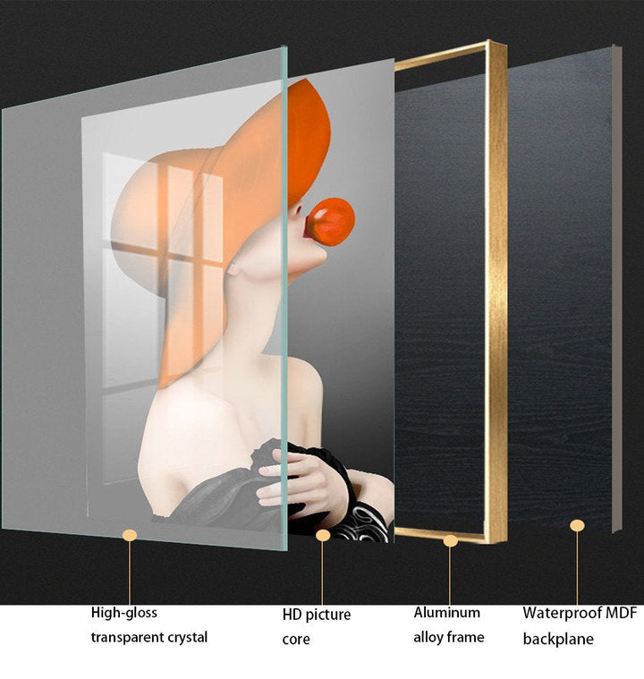 Experience Luxury: Ready-to-Hang 40*60cm KAWS Crystal Porcelain Painting