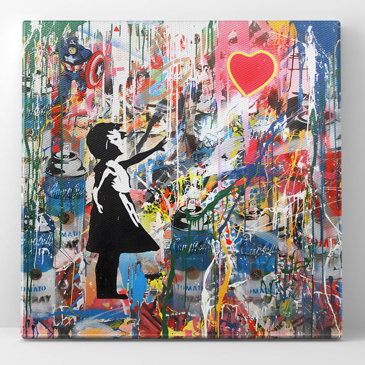Banksy Style Art
