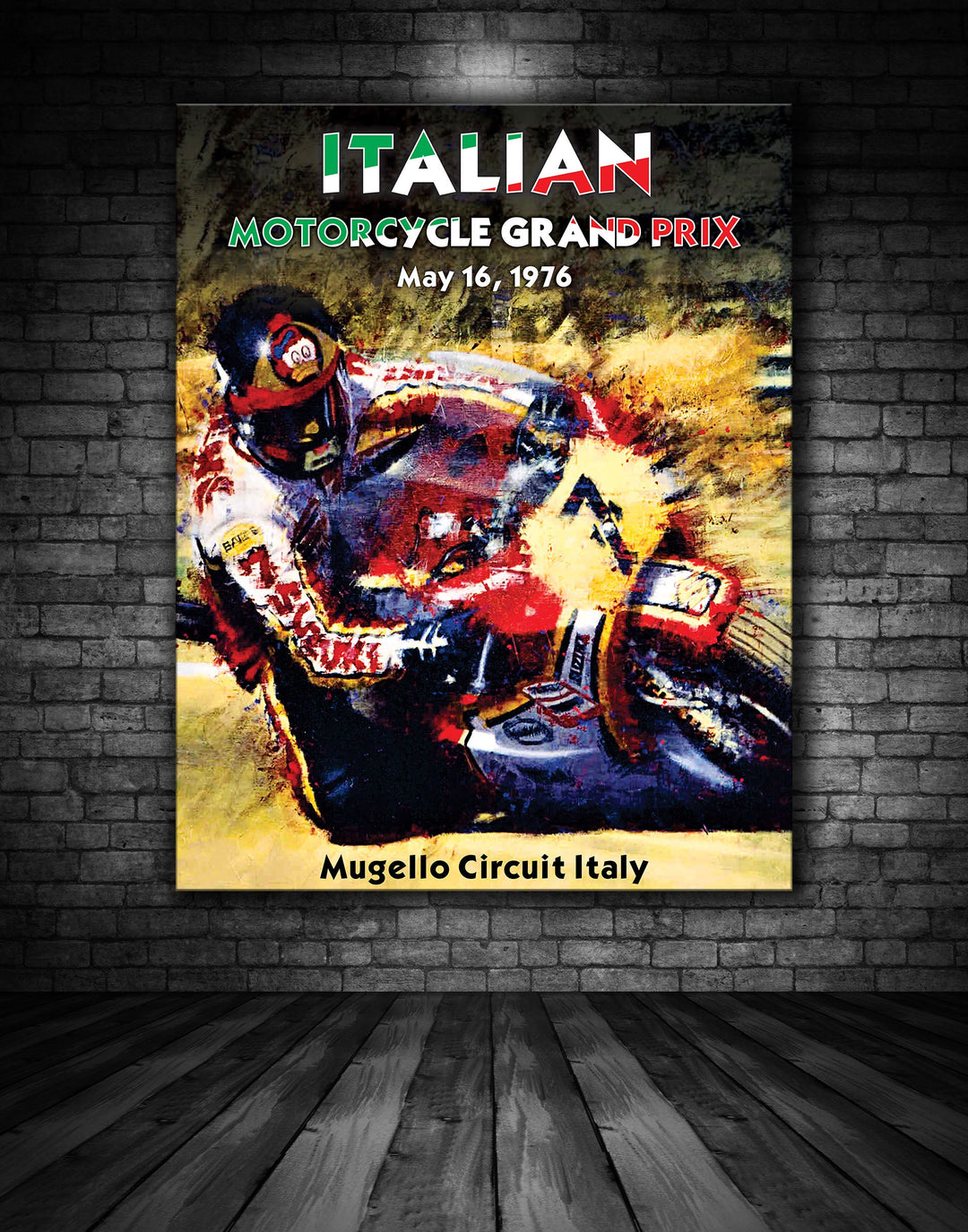 Italian Grand Prix 1938 Vintage Poster (2)