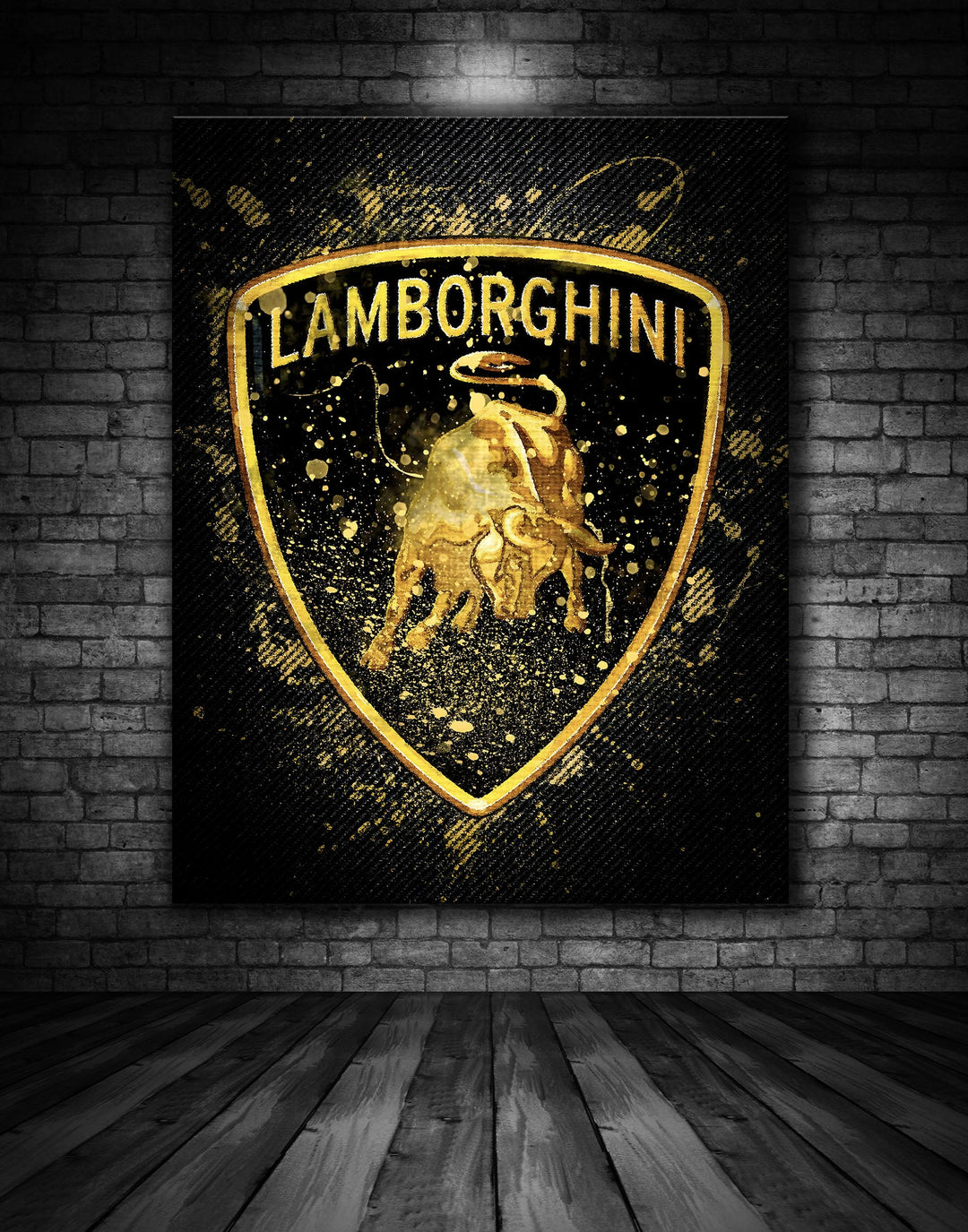 Lamborghini Logo Graffiti Painting
