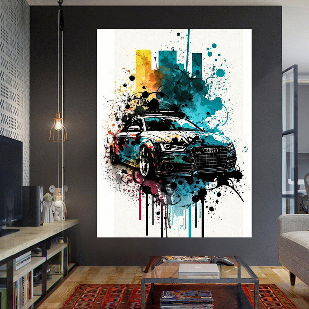 Graffiti Car Poster Wall art Prints