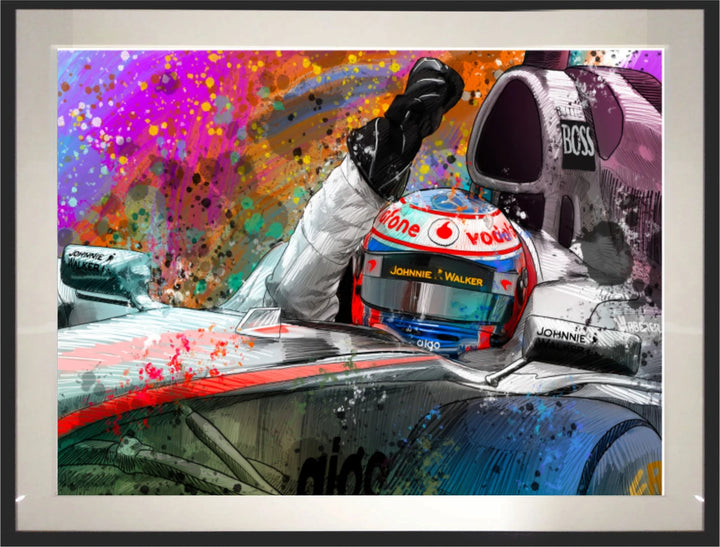 Jenson Button Mclaren Victory Salute