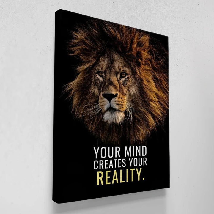 Lion Motivational Canvas Wall Art