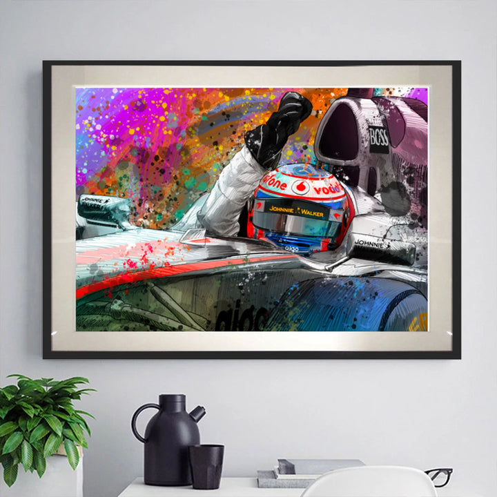 Jenson Button Mclaren Victory Salute