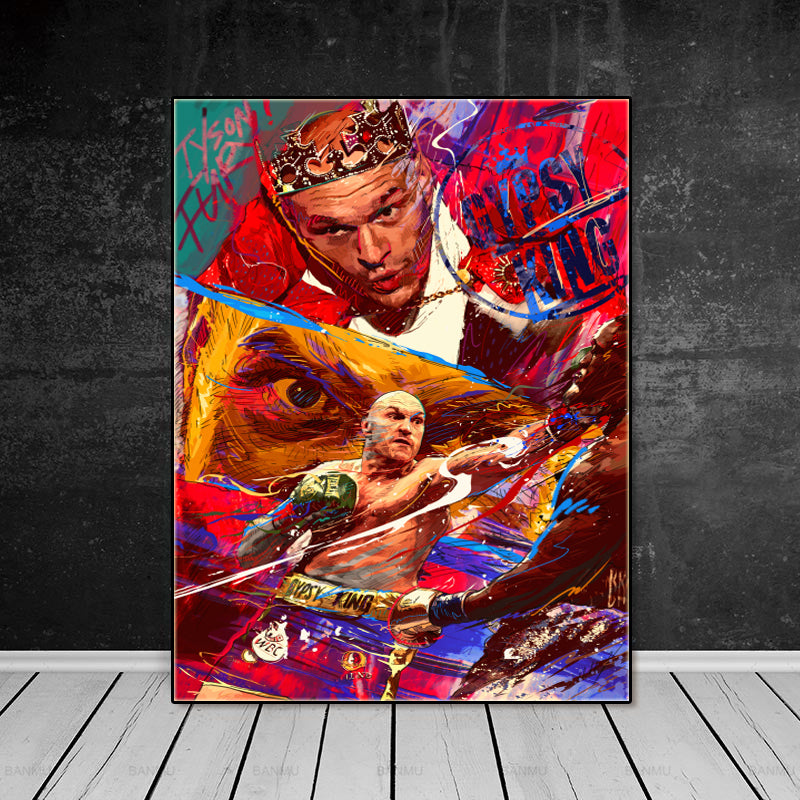 World Heavyweight Champion TYSON FURY wall art prints