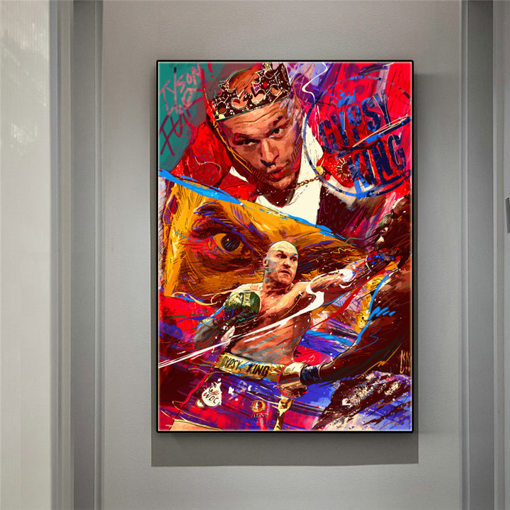 World Heavyweight Champion TYSON FURY wall art prints