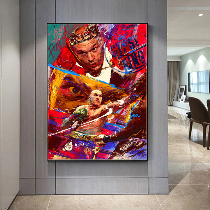 World Heavyweight Champion TYSON FURY wall art prints