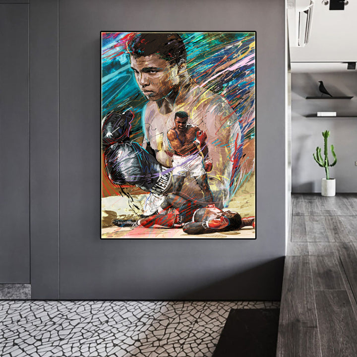The Greatest Boxer King of Mohammad Ali Canvas Prints
