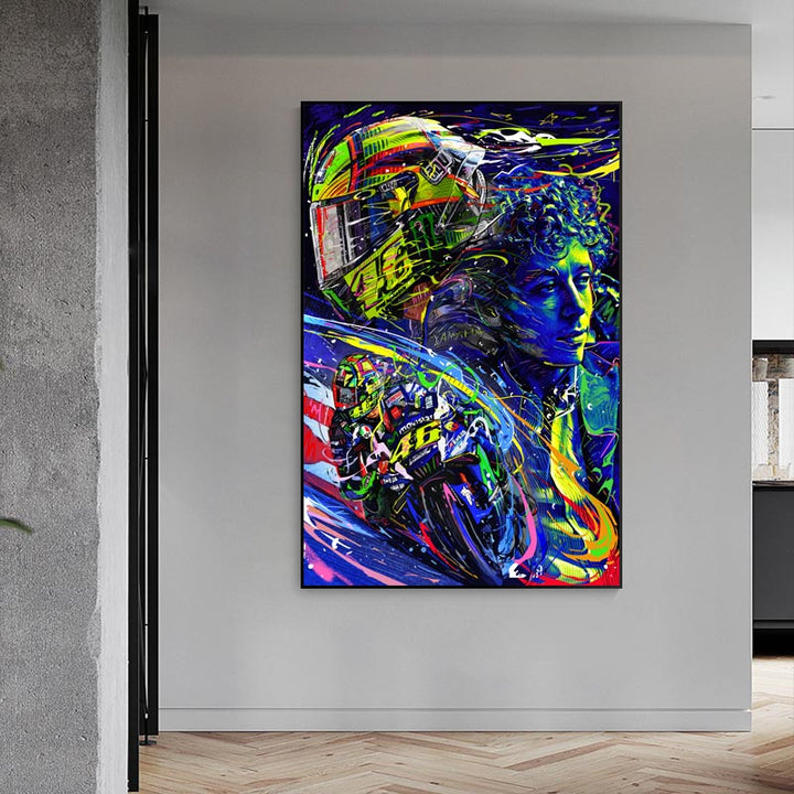 MotoGP World Champion Valentino Rossi Art