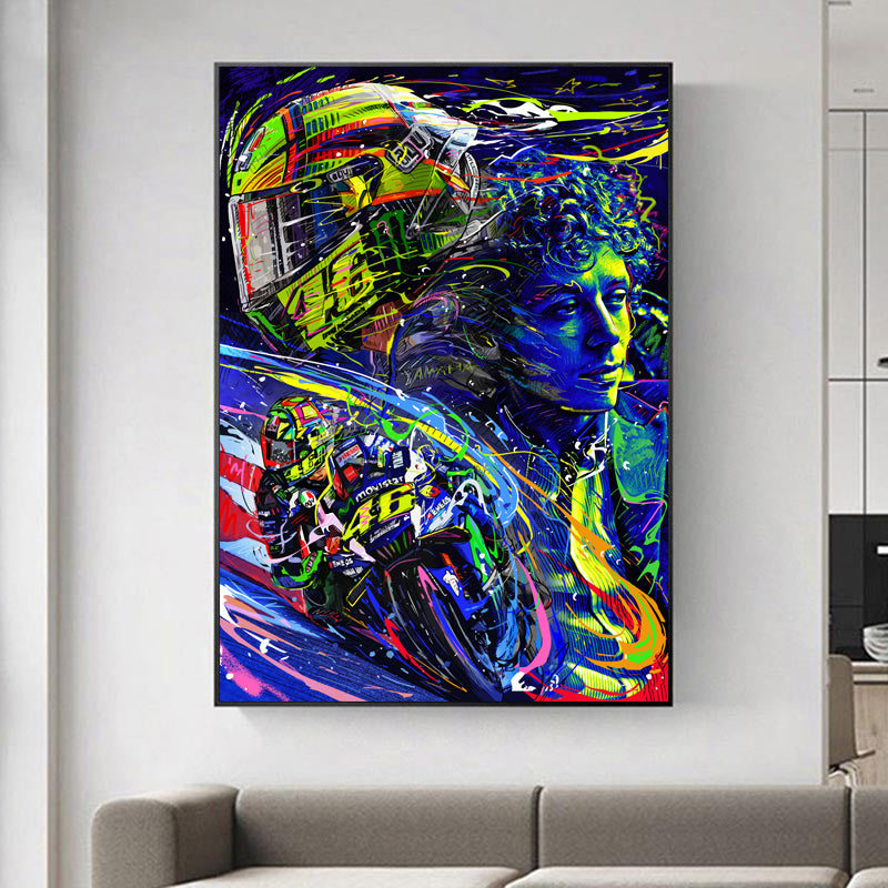 MotoGP World Champion Valentino Rossi Art
