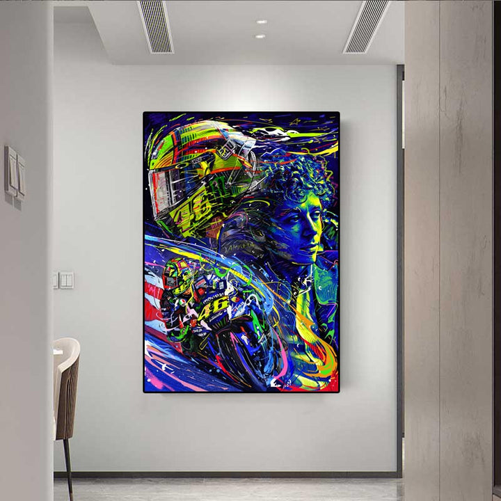 MotoGP World Champion Valentino Rossi Art