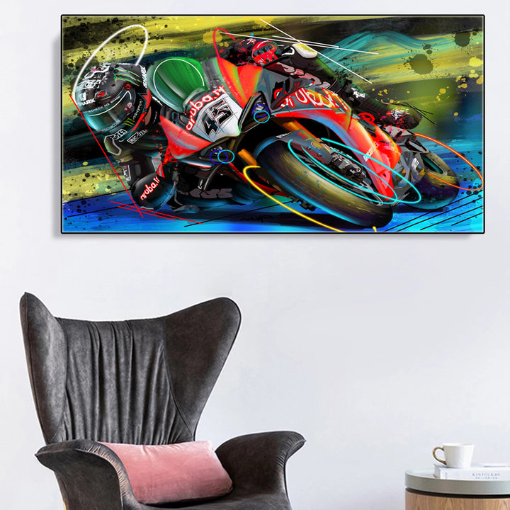 Motorcycle Racer Scott Redding Art
