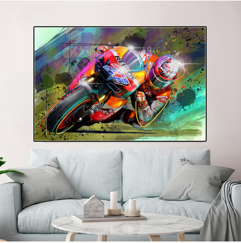 MotoGP 27 World Champion Casey Stoner Art