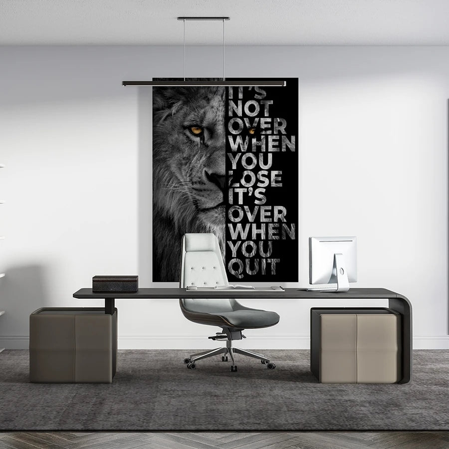 Lion Motivational Canvas Prints -Motivational Wall Art