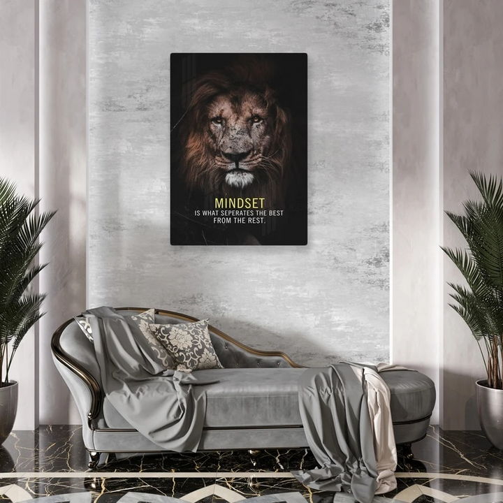 Lion Motivational Canvas Wall Art