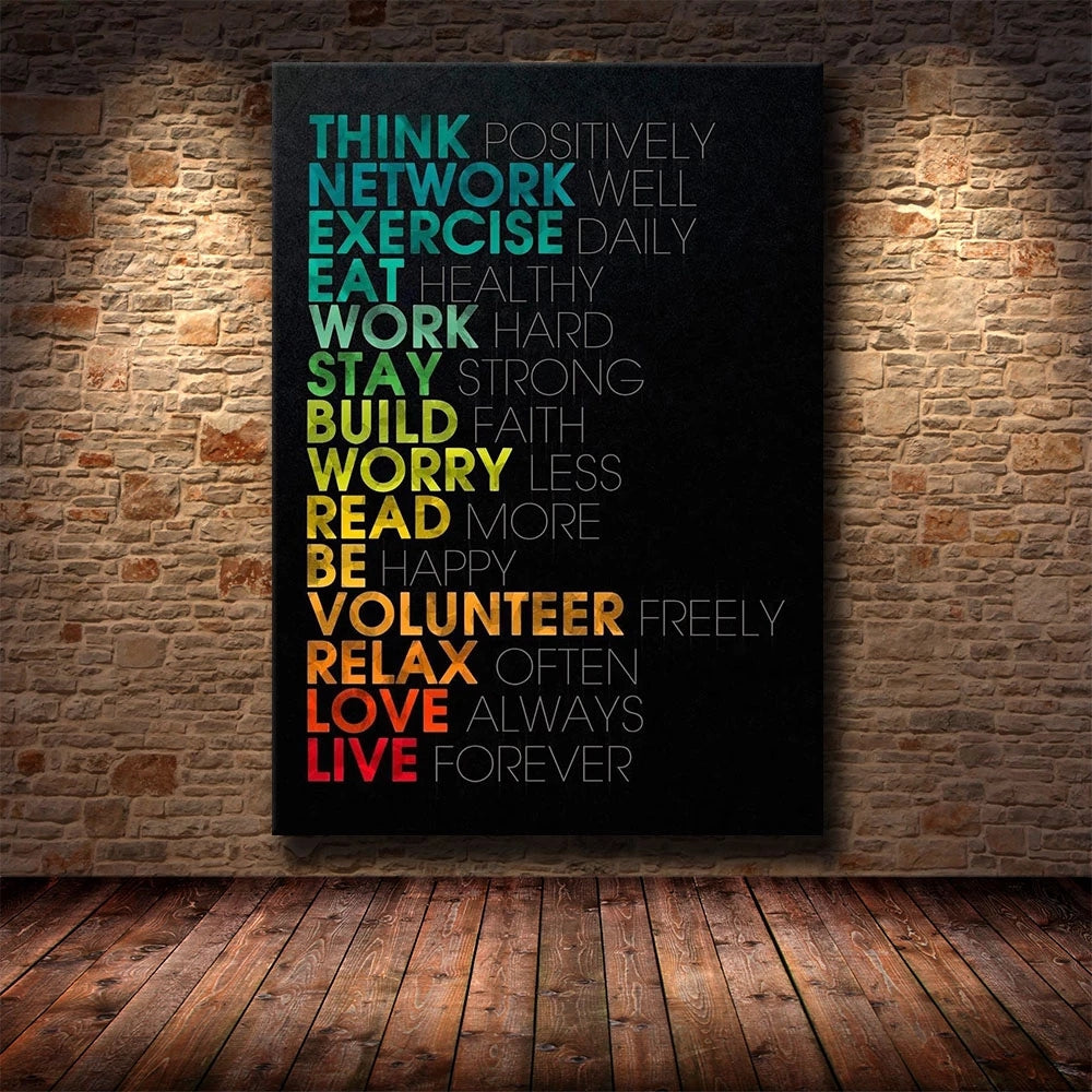 Motivational Poster Wall art for Office