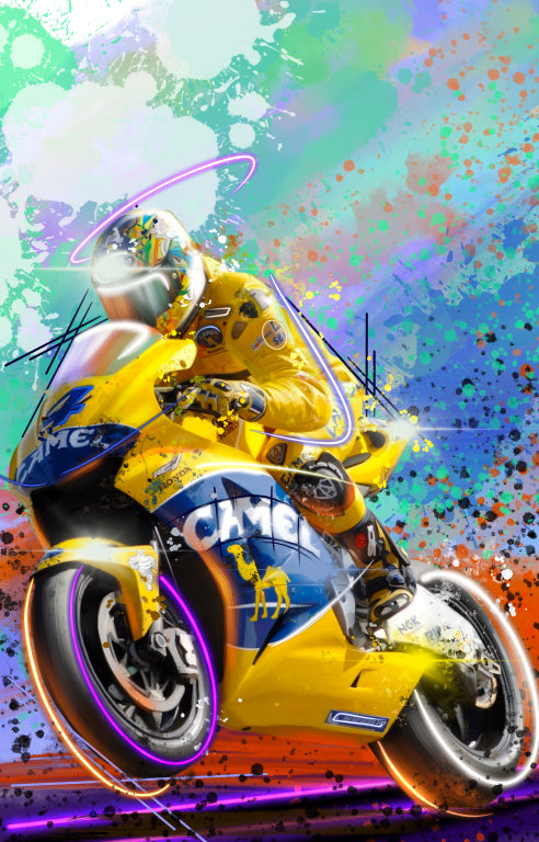 Camel Honda Pons 2004 MotoGP Art