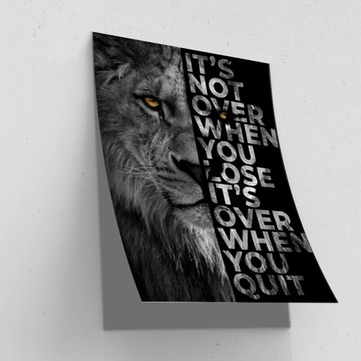 Lion Motivational Canvas Prints -Motivational Wall Art