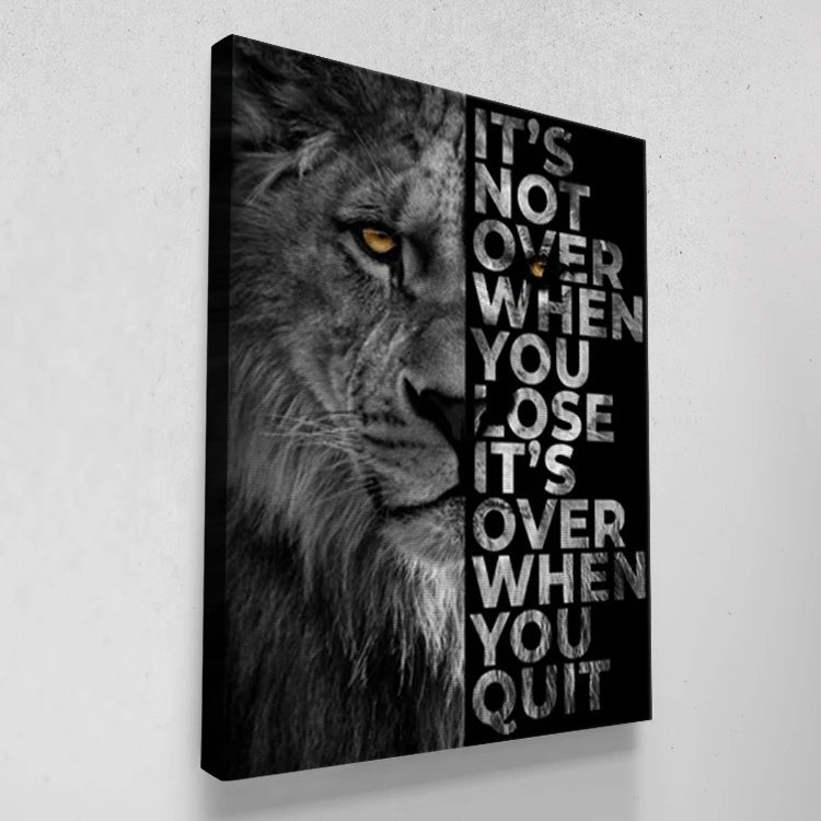 Lion Motivational Canvas Prints -Motivational Wall Art