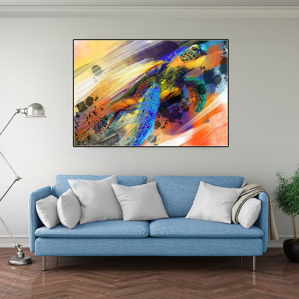 Sea Turtle Canvas Wall Art