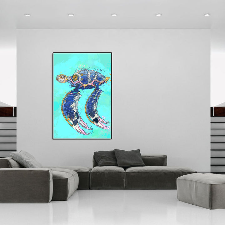 Sea Turtle Art Prints  - Graffiti Animal Wall Art
