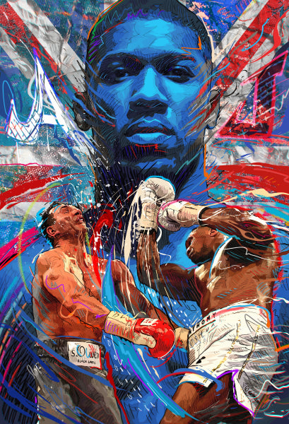 WBO Champion Anthony Joshua Art Work Prints