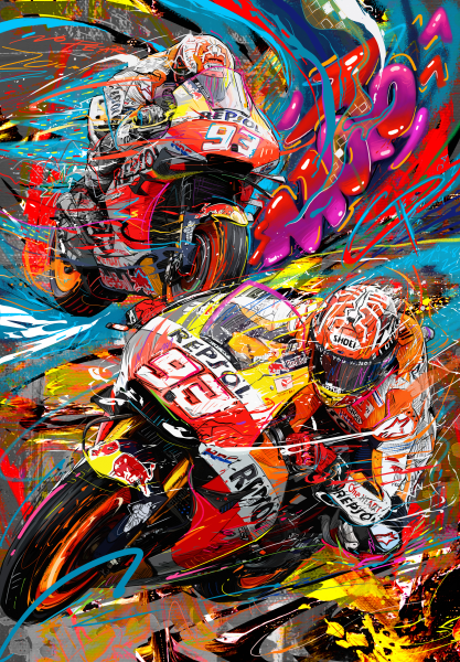 Marc Márquez 93 MOTORSPORT Art