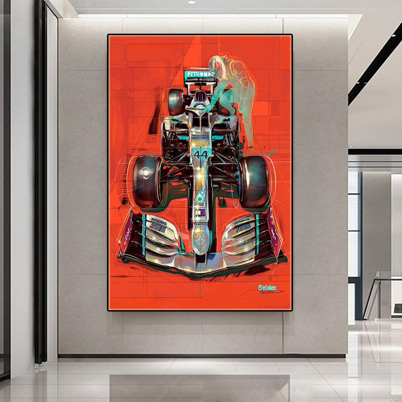 formula one car wall Art Painting
