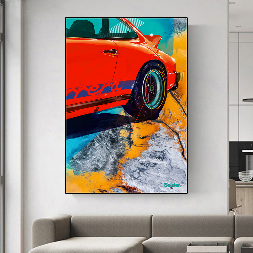Beautiful Car wall art painting