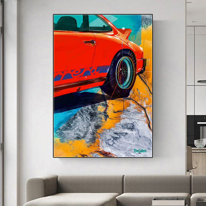Beautiful Car wall art painting