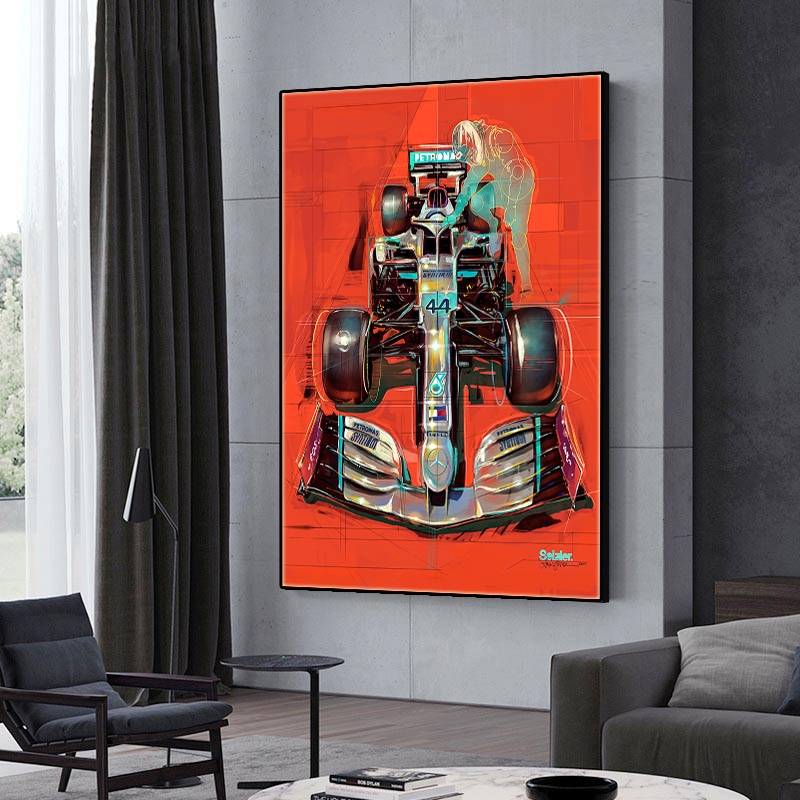formula one car wall Art Painting