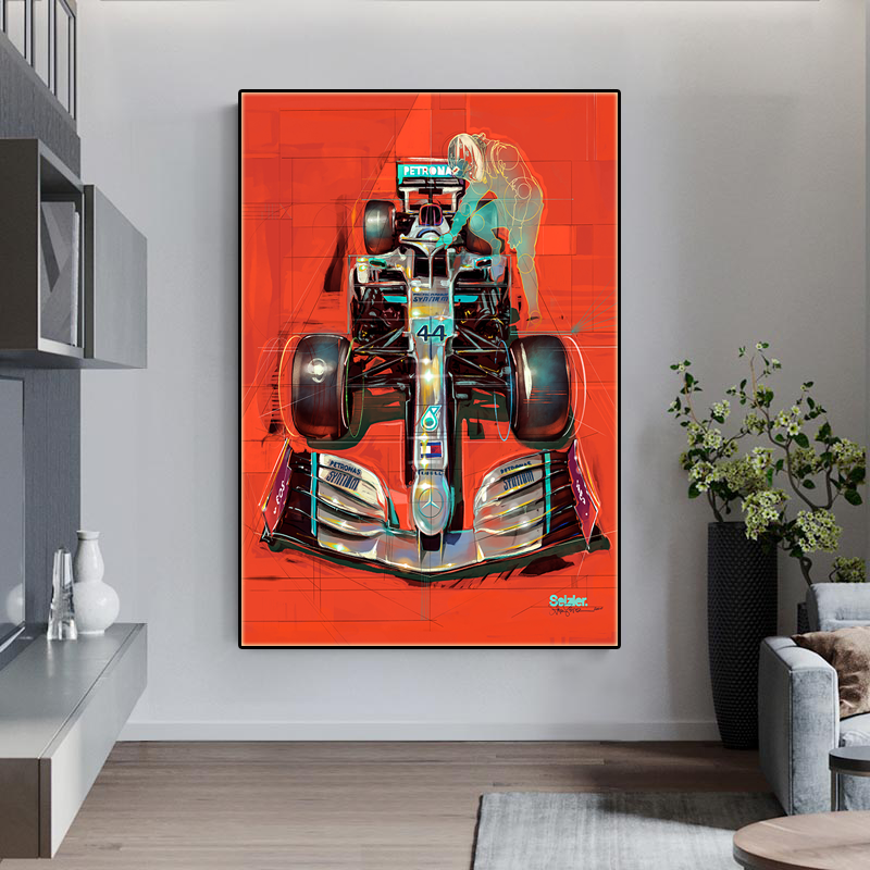 formula one car wall Art Painting