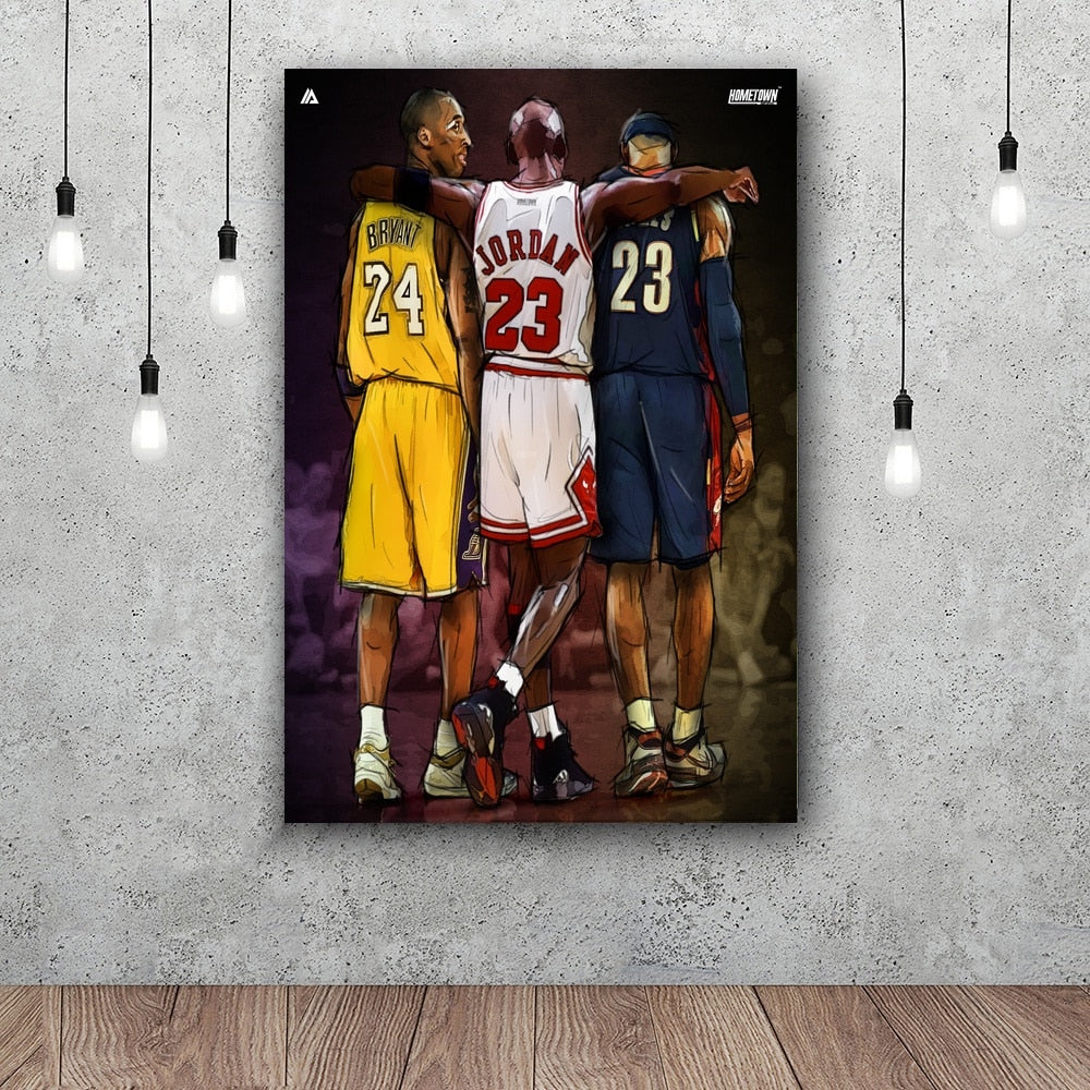 YiYLunneo Kobe Bryant Vintage Poster Basketball Superstar Poster 90s Canvas  Wall Art Room Aesthetic Decor Posters 12x18inch(30x45cm) : : Home