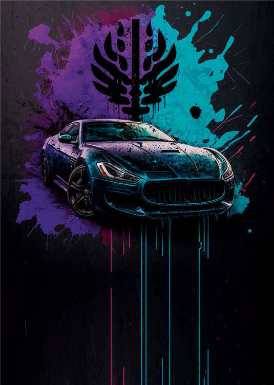 Graffiti Car Poster Wall art Prints
