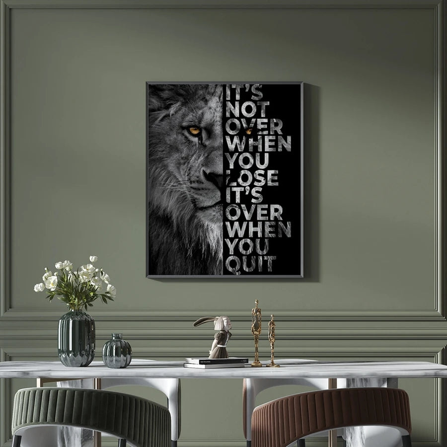 Lion Motivational Canvas Prints -Motivational Wall Art
