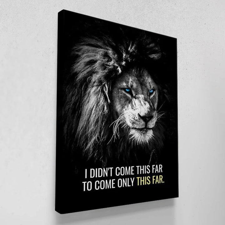 Lion Motivational Canvas Wall Art