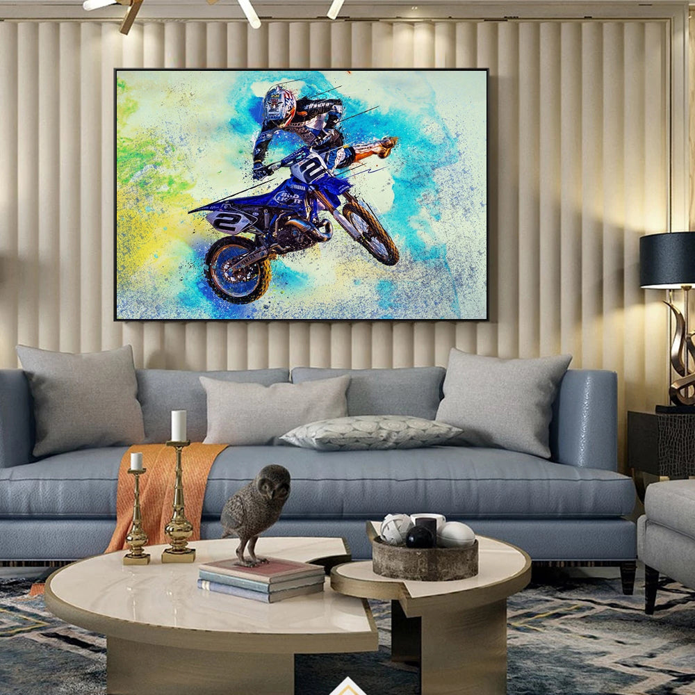 Tableau Moto Cross Super Cross