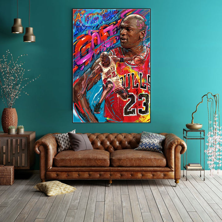 Basketball Art Michael Jordan - kigrumi
