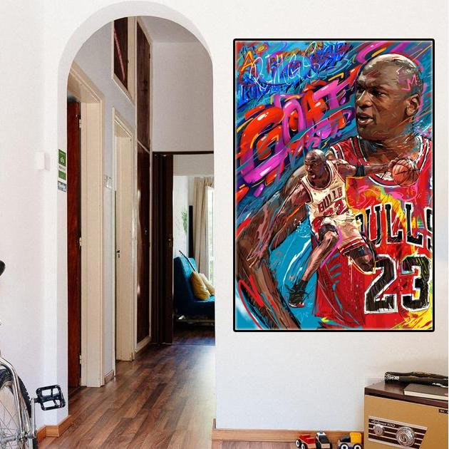 Basketball Art Michael Jordan - kigrumi